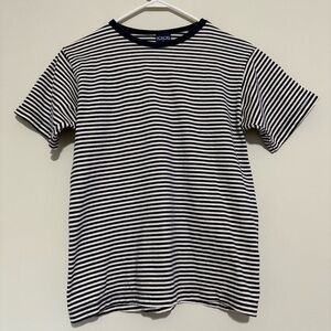 Honors Vintage Classic Striped Navy and White Men's Shirt - Size Small